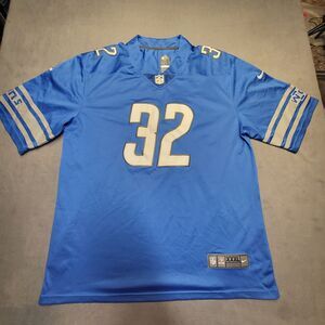 Detroit Lions #32 Jersey Mens 3XL Blue Andre Swift Nike NFL Football